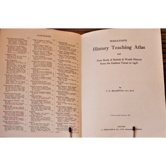 1950s Atlas, History Teaching Atlas: British and World History, Wheaton 1955 - Picture 2 of 8